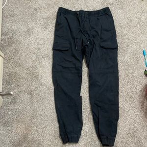 black joggers
